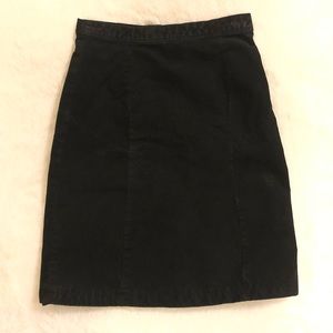 Suede Pencil Skirt